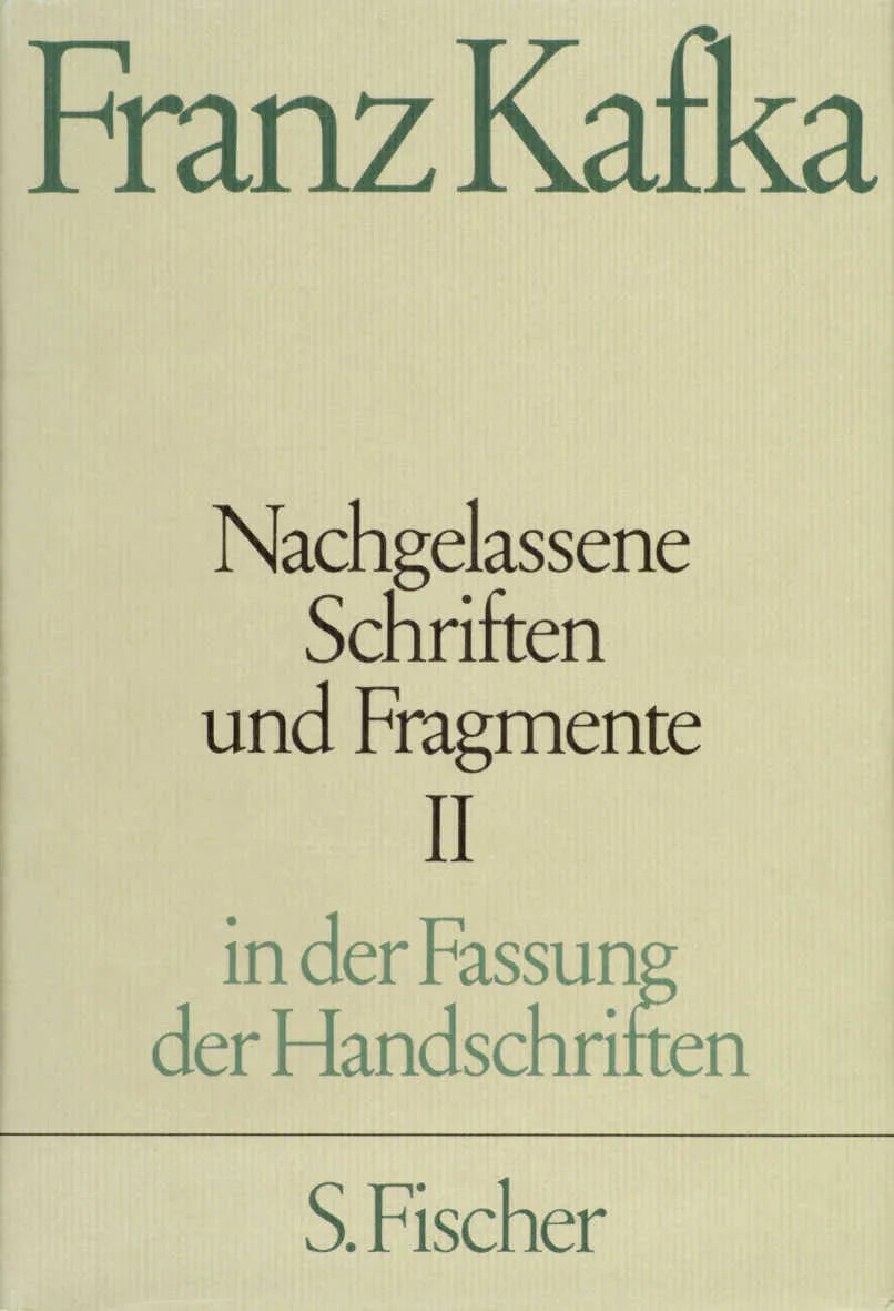 Buchcover von 'Nachgelassene Schriften und Fragmente II' - Gebundene Ausgabe von Franz Kafka