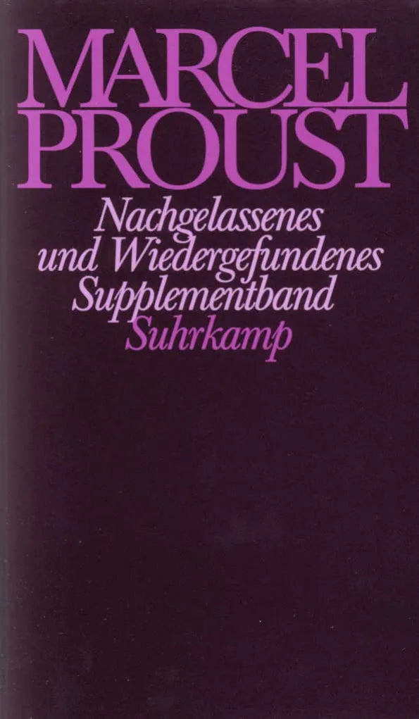 Buchcover von 'Nachgelassenes und Wiedergefundenes' - Gebundene Ausgabe von Marcel Proust