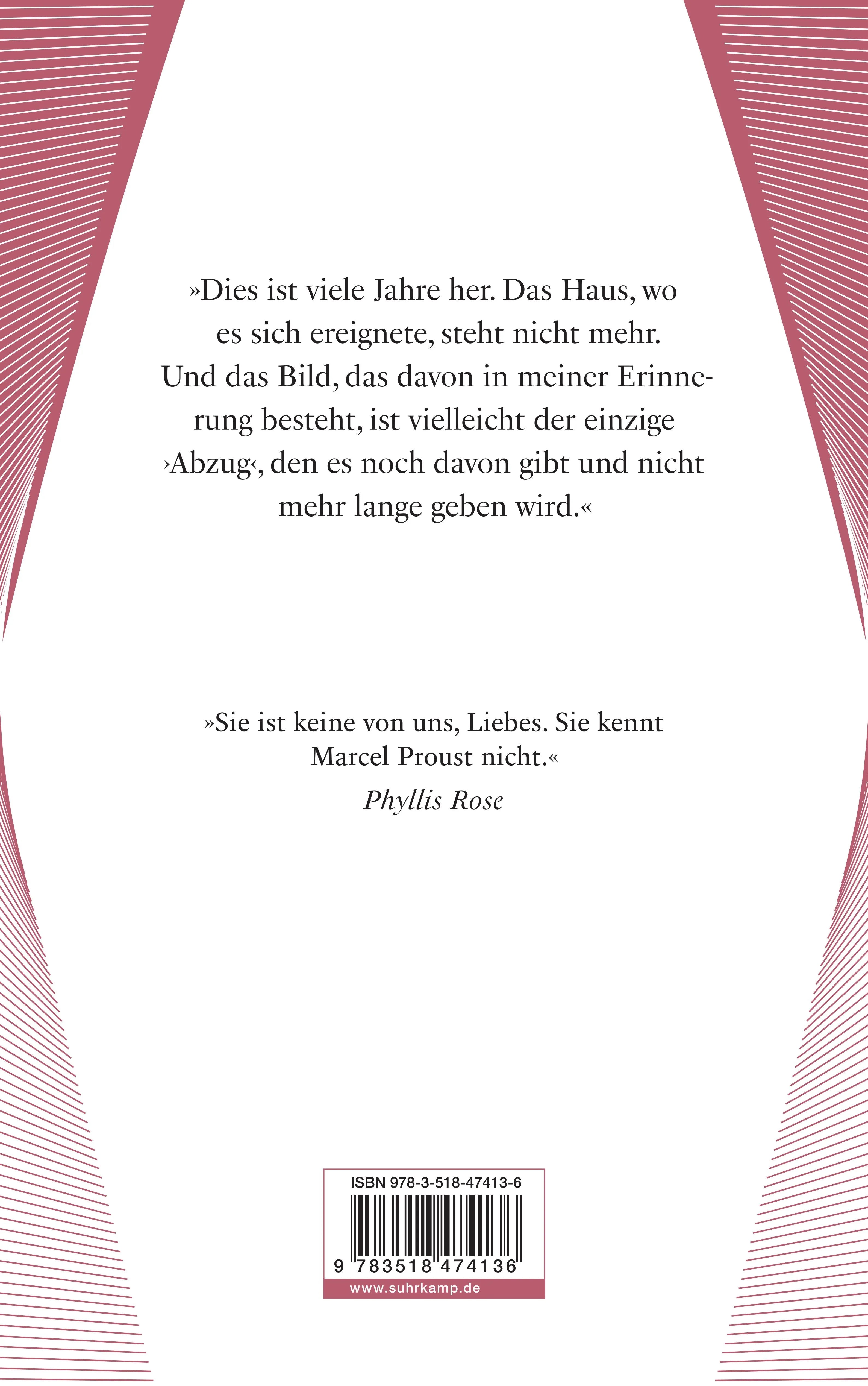 Buchrückseite von 'Nachgelassenes und Wiedergefundenes' mit Klappentext - Taschenbuch