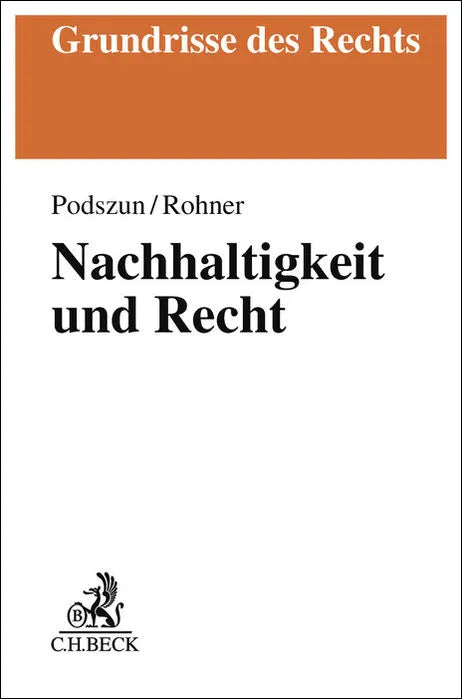 Buchcover von 'Nachhaltigkeit und Recht' - Taschenbuch von Rupprecht Podszun