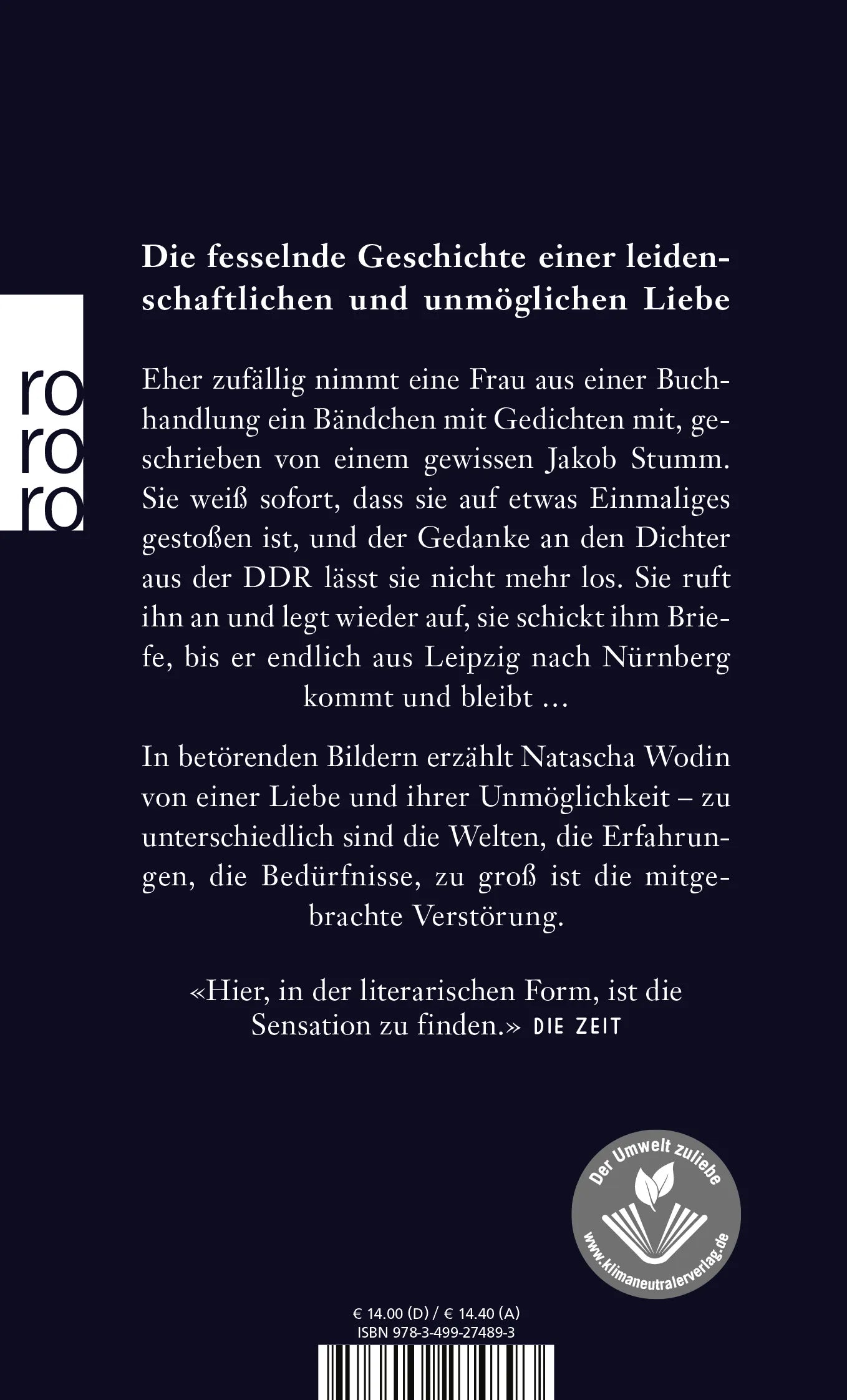 Buchrückseite von 'Nachtgeschwister' mit Klappentext - Taschenbuch