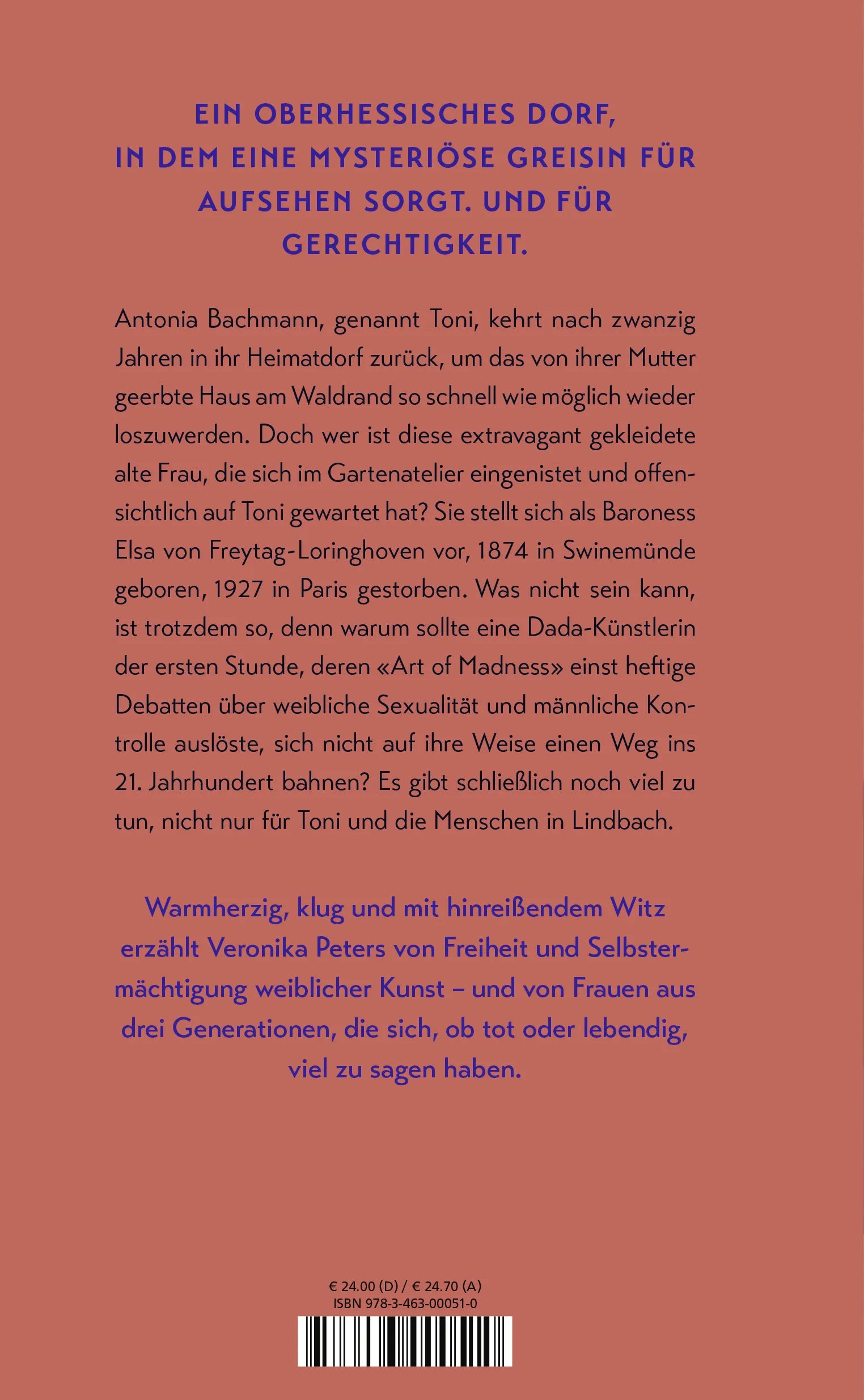 Buchrückseite von 'Nackt war ich am schönsten' mit Klappentext - Gebundene Ausgabe