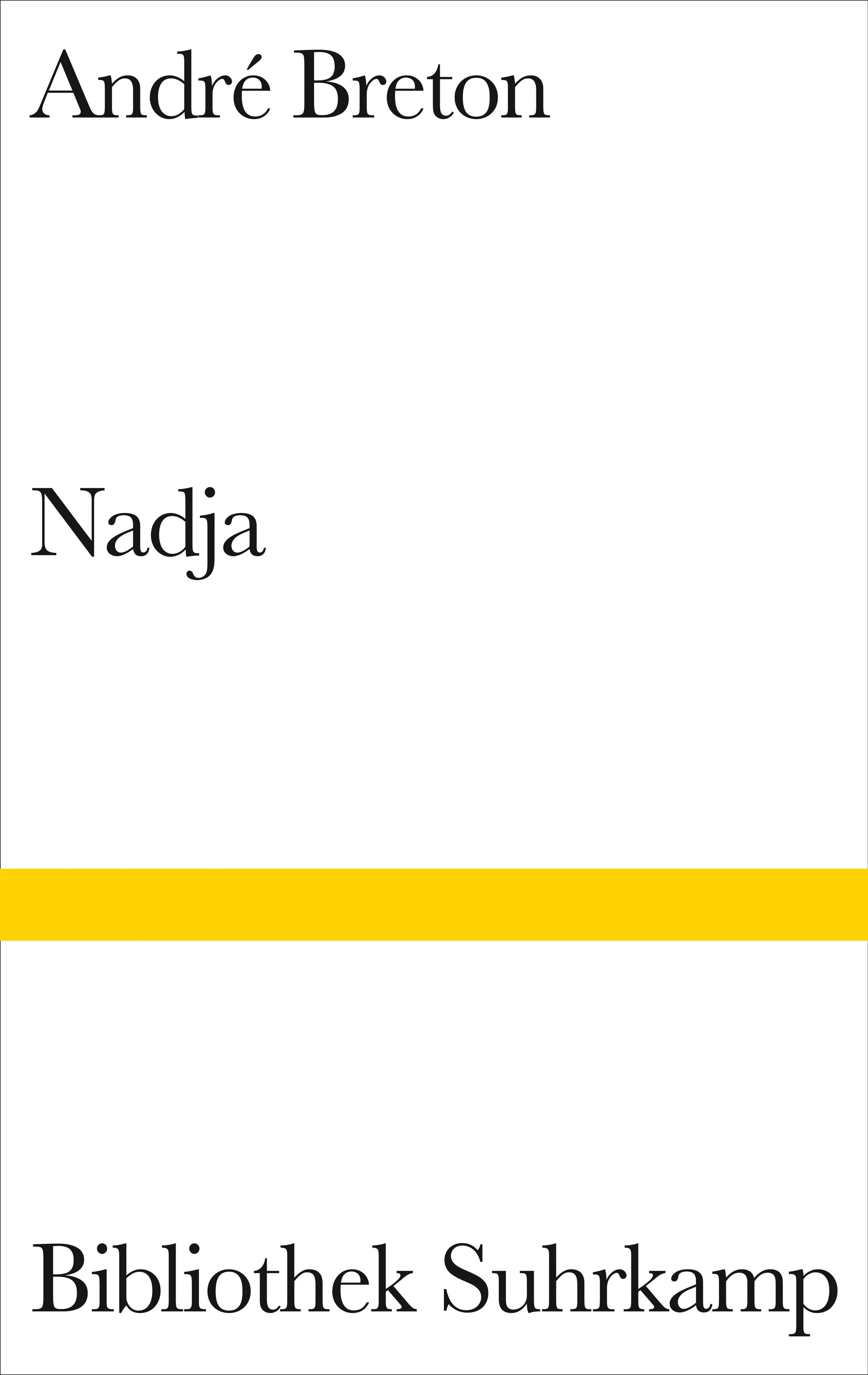 Buchcover von 'Nadja' - Gebundene Ausgabe von André Breton