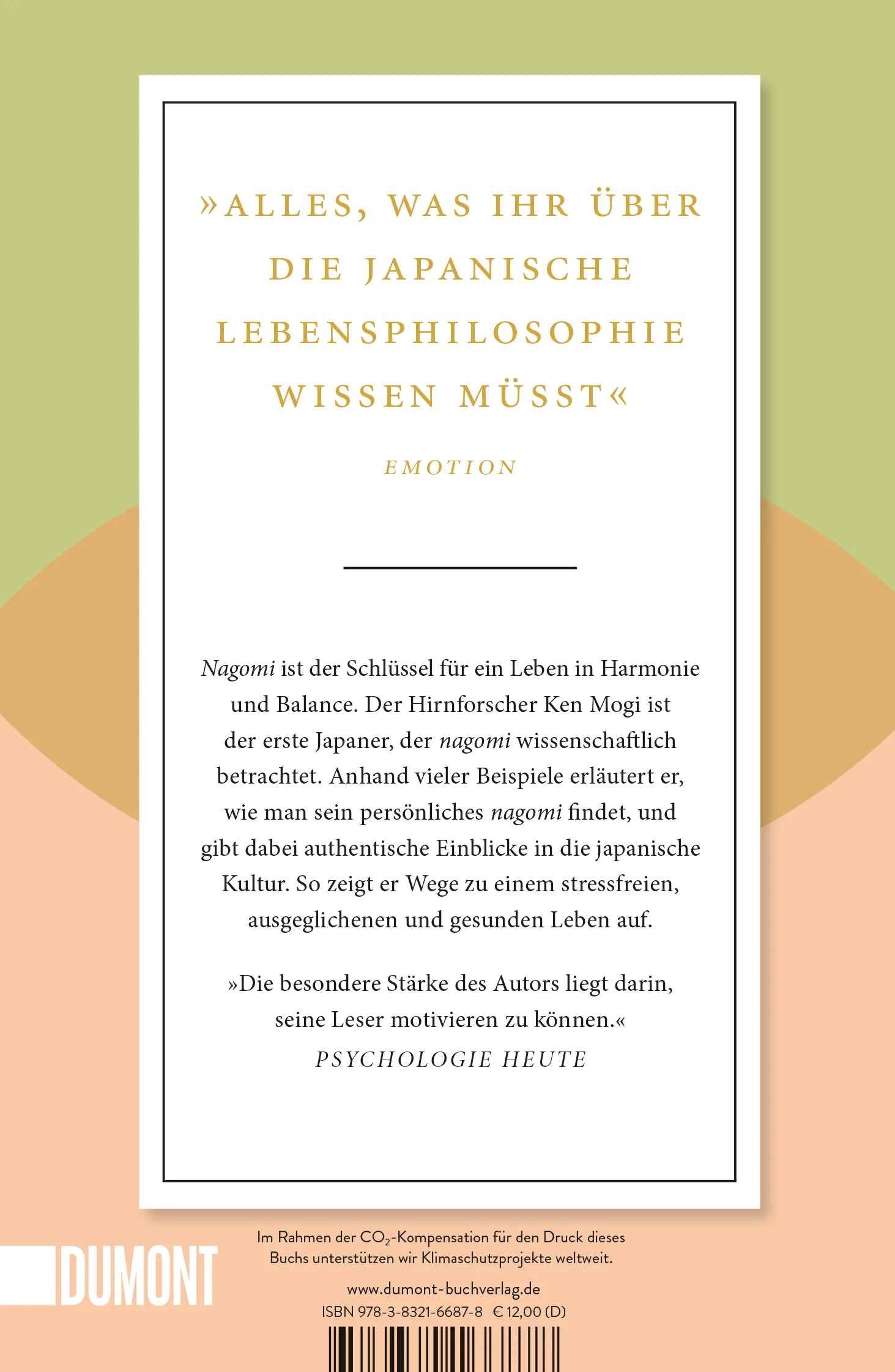 BuchrÃ¼ckseite von 'Nagomi' mit Klappentext - Taschenbuch