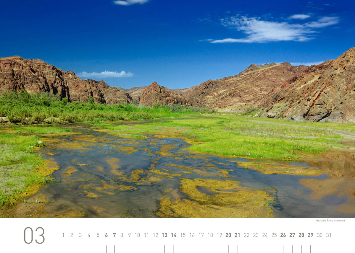 Namibia Exklusivkalender 2027 – Ansicht