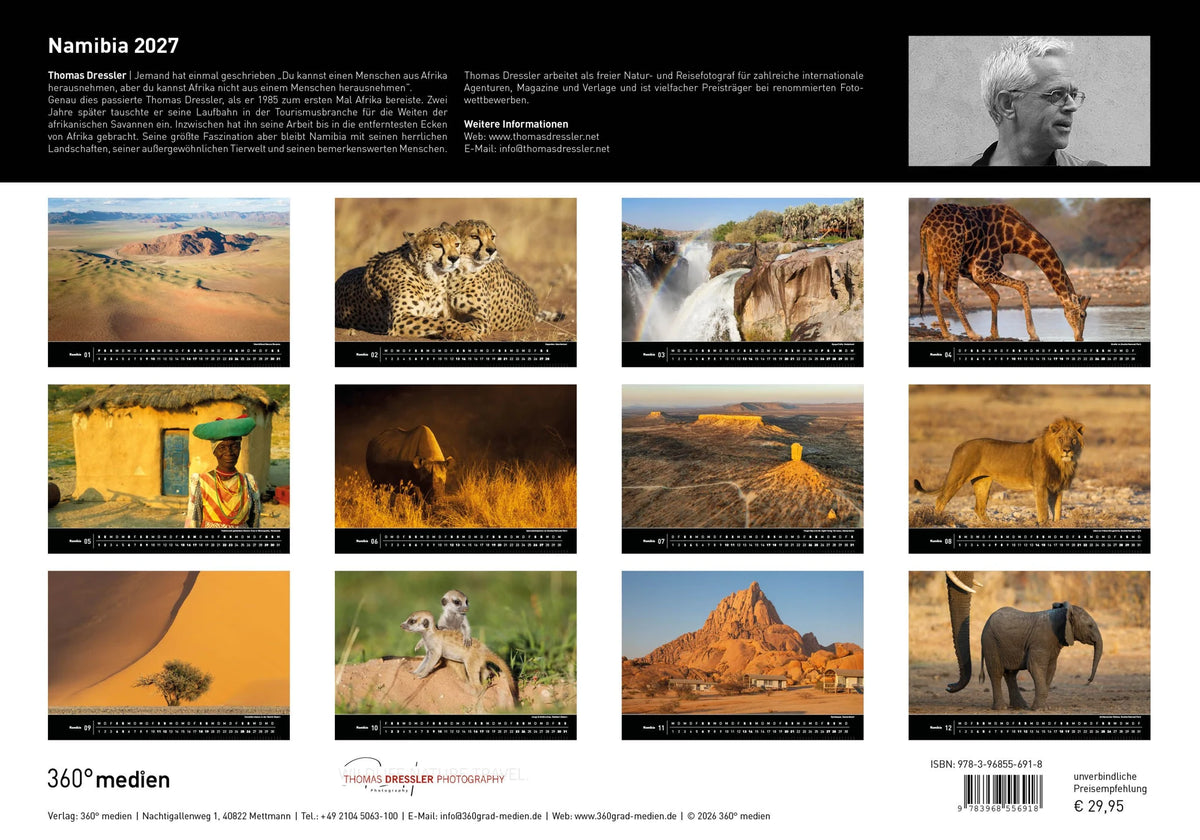 Namibia Premiumkalender 2027 – Ansicht