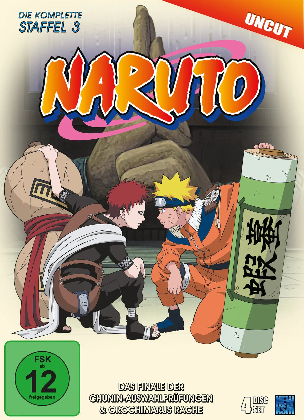 Naruto - Die komplette St. 3 - Uncut  [4 DVDs] - DVD