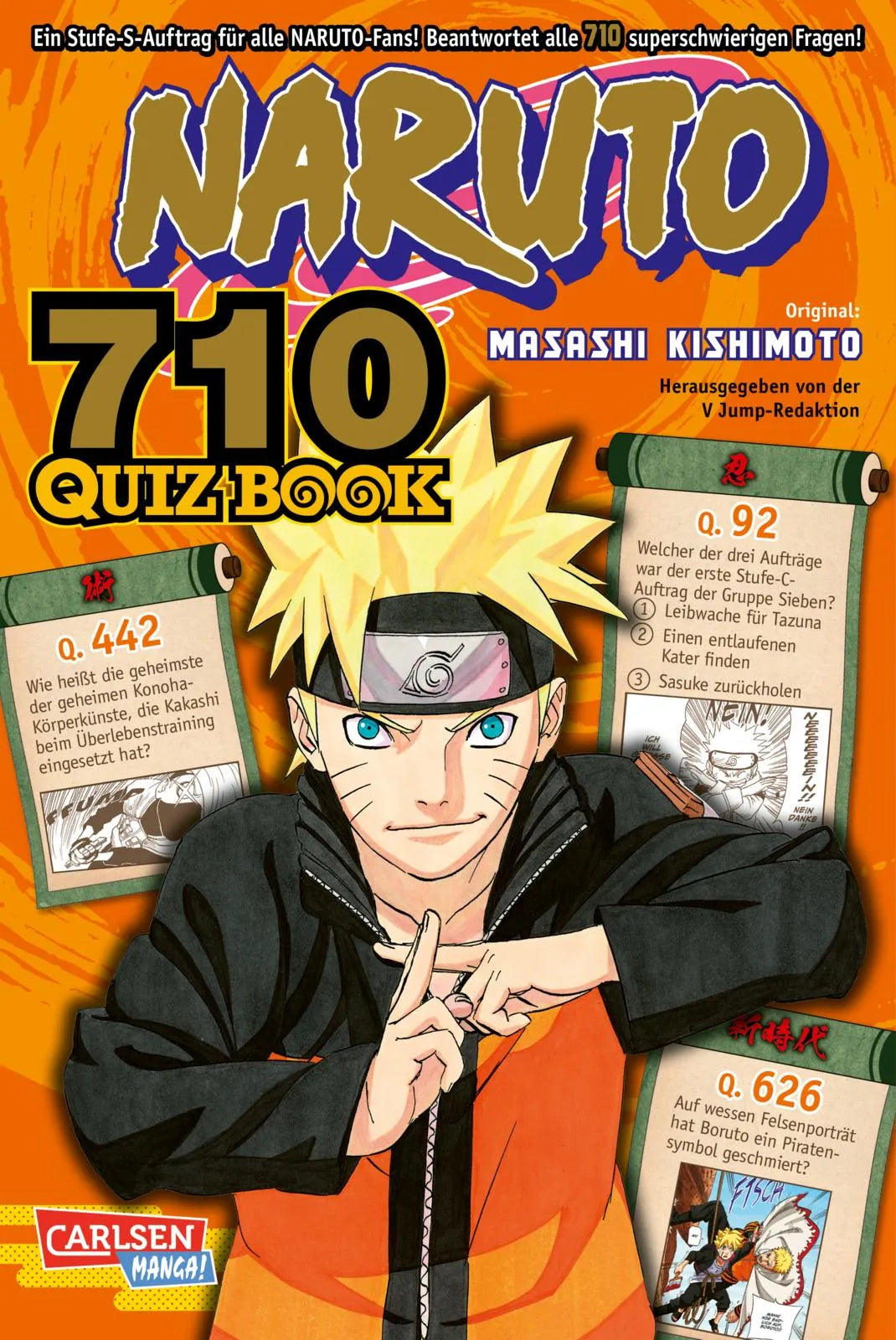 Buchcover von 'Naruto Quiz Book' - Taschenbuch von Masashi Kishimoto