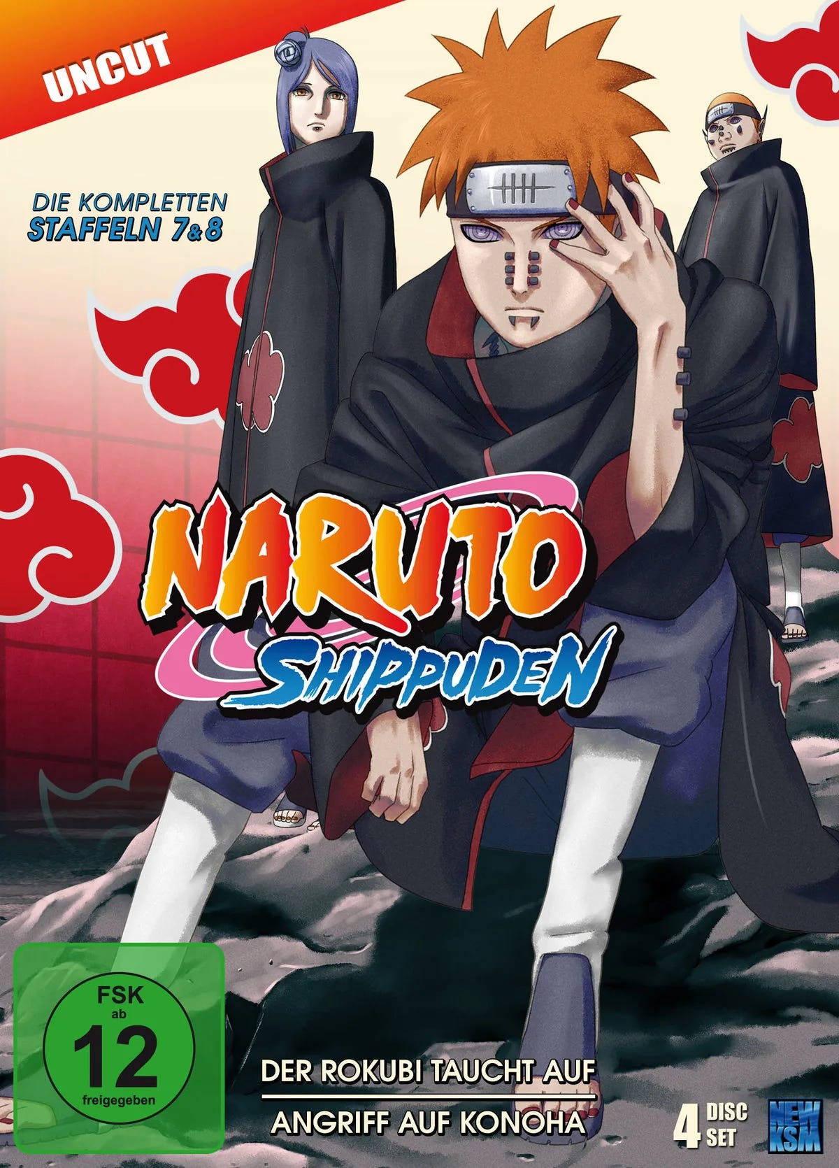 Naruto Shippuden - St. 7&8 - Uncut  [4 DVDs] - DVD