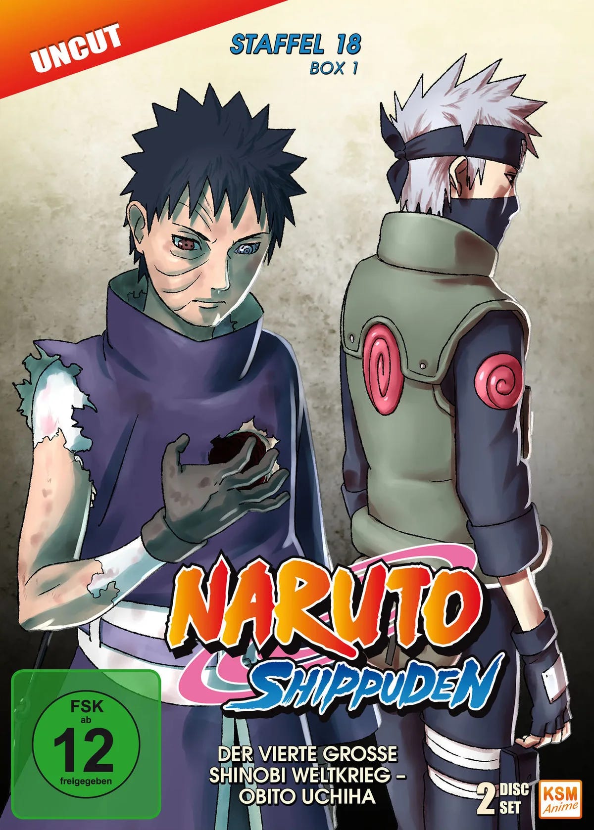 Naruto Shippuden - Staffel 18.1 - Uncut  [2DVDs] - DVD