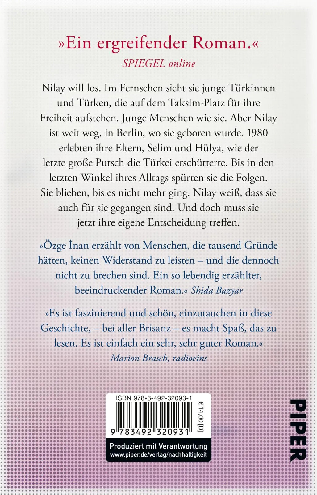 Buchrückseite von 'Natürlich kann man hier nicht leben' mit Klappentext - Taschenbuch
