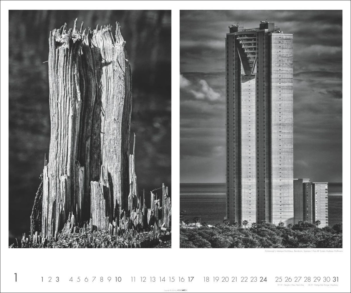 Natur - Architektur Kalender 2027 – Ansicht
