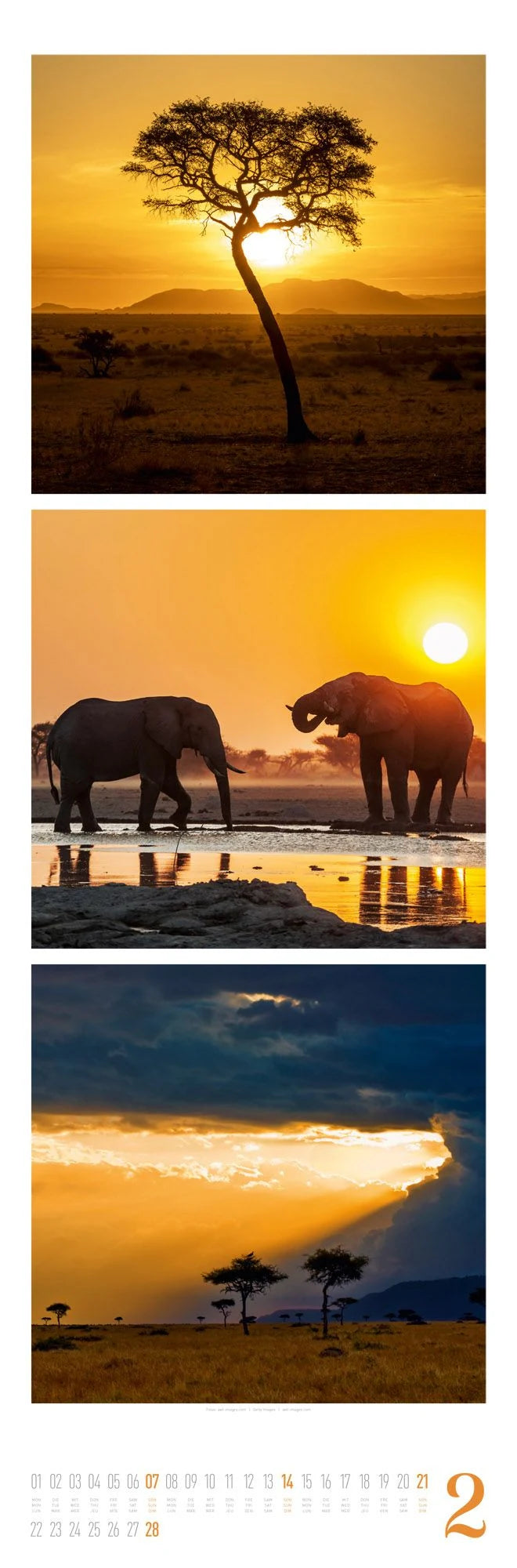 Nature Triplet-Kalender 2027 – Ansicht