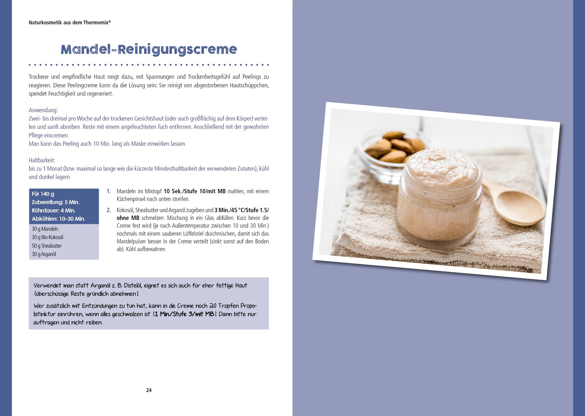 Innenansicht von 'Naturkosmetik aus dem Thermomix®' - Taschenbuch