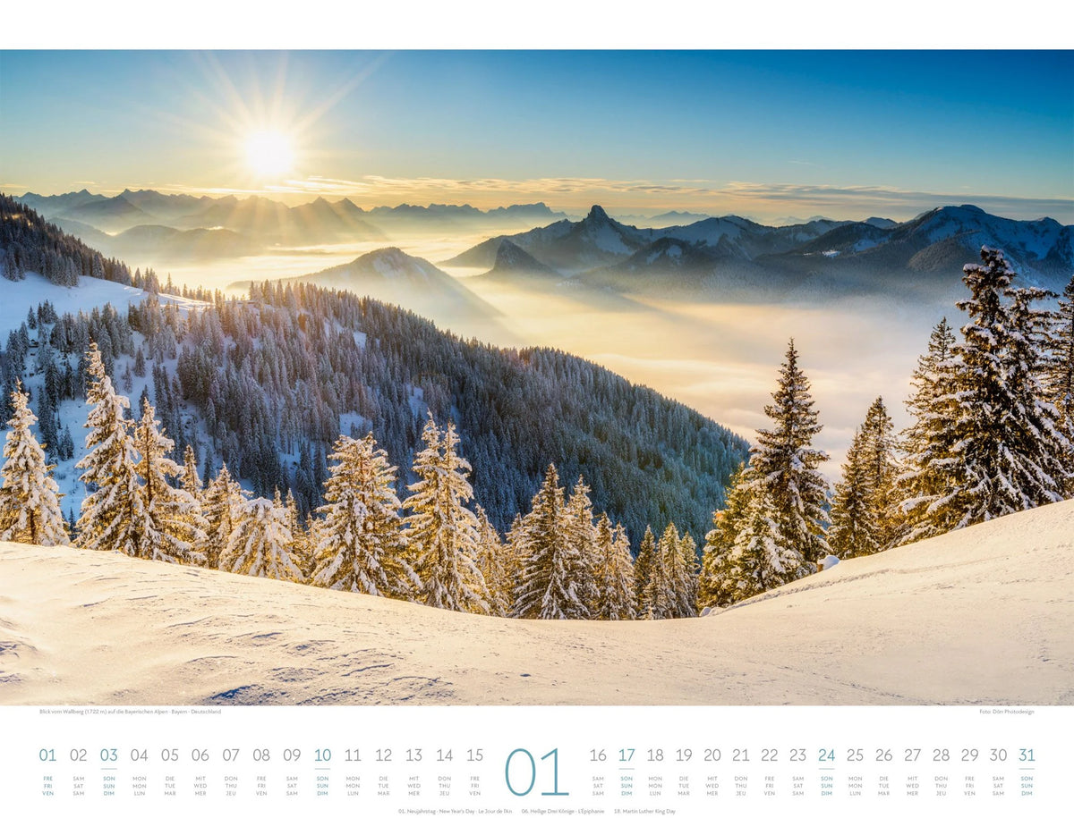 Naturparadies Alpen Kalender 2027 – Ansicht