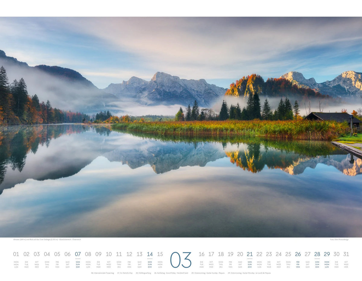 Naturparadies Alpen Kalender 2027 – Ansicht