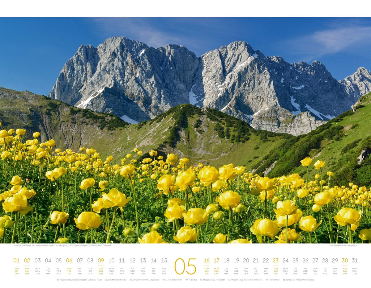 Naturparadies Alpen Kalender 2027 – Ansicht