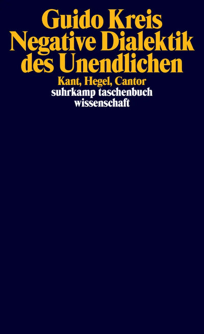 Negative Dialektik des Unendlichen
