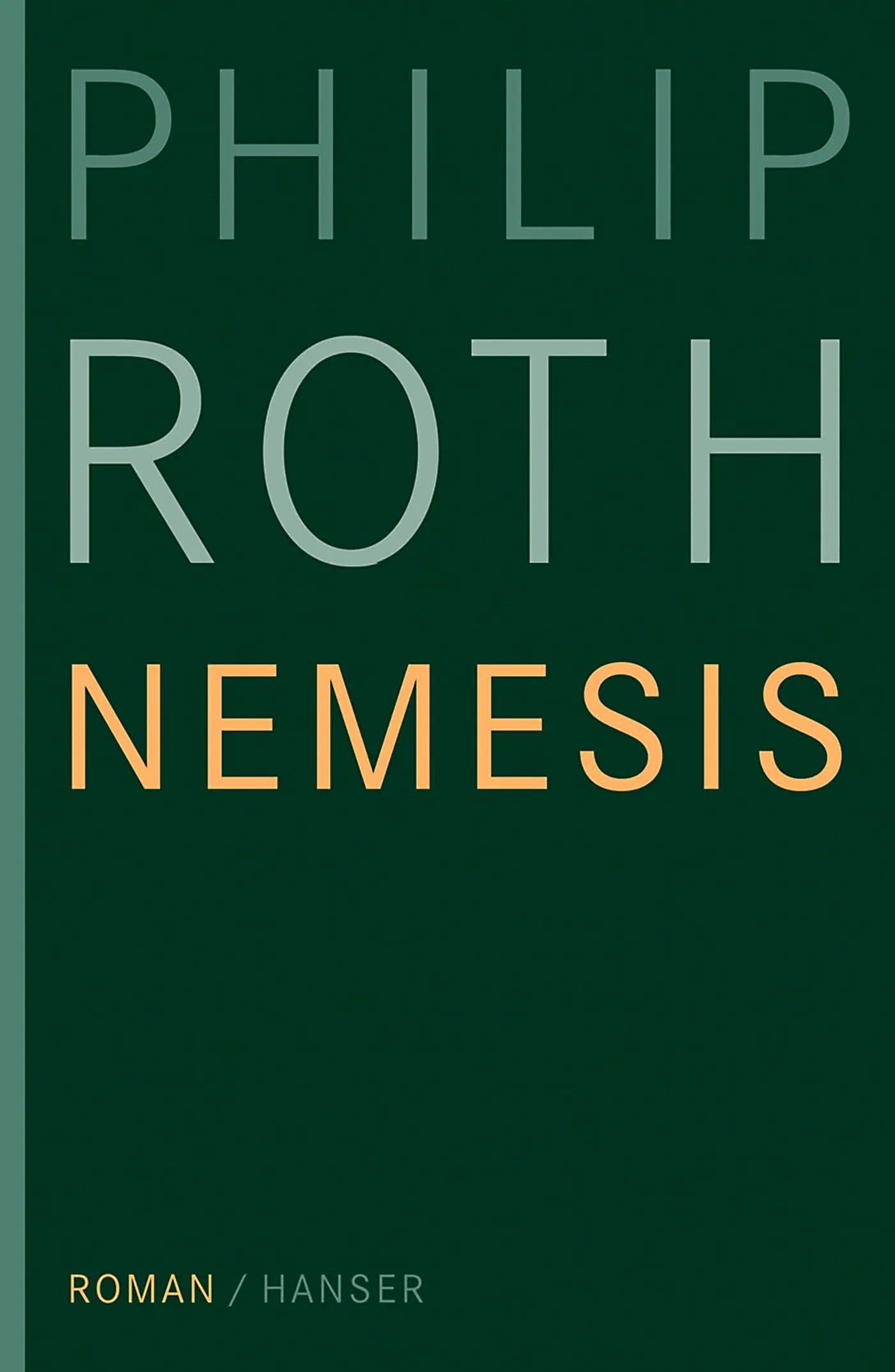 Buchcover von 'Nemesis' - Gebundene Ausgabe von Philip Roth