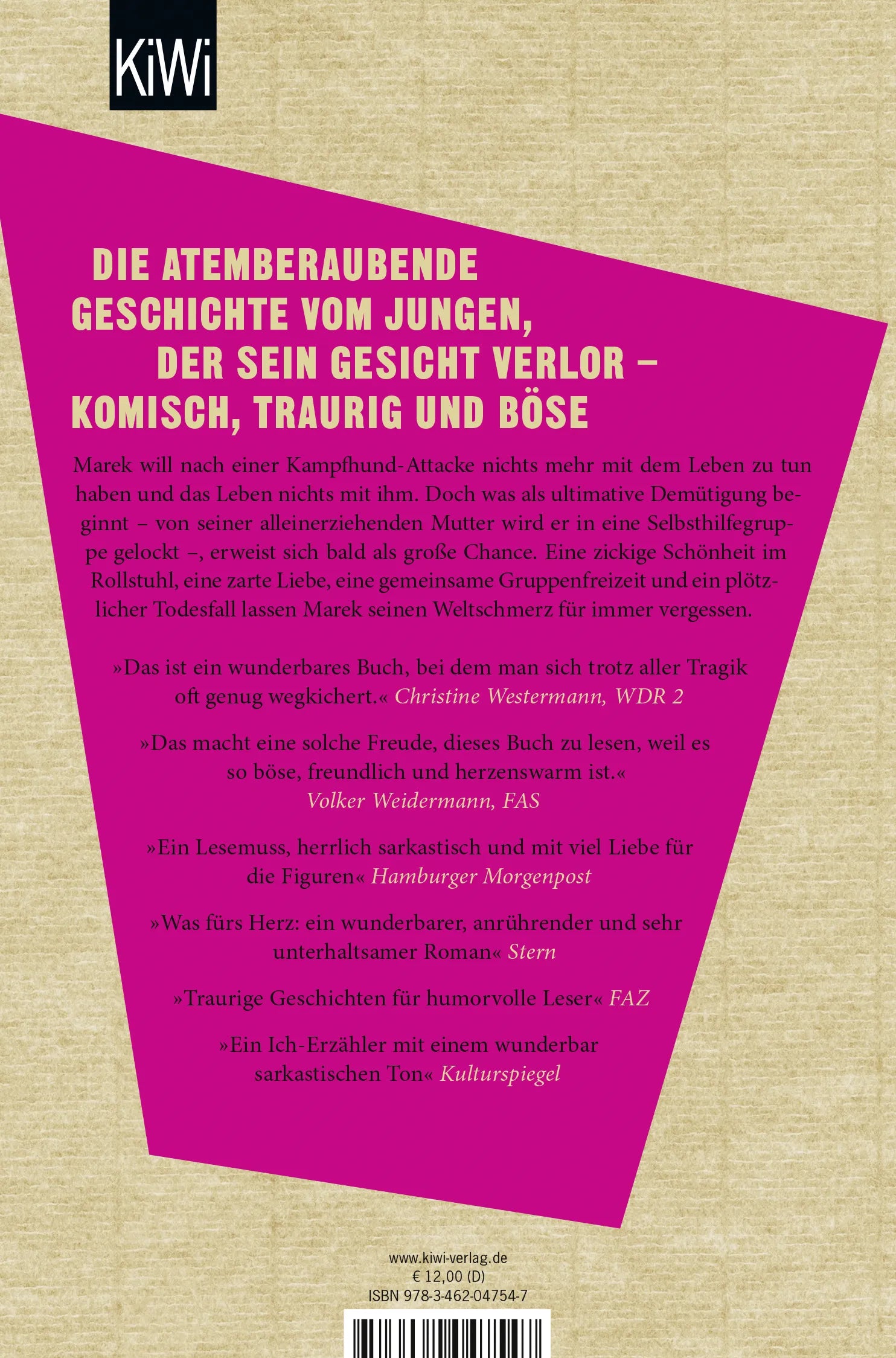 Buchrückseite von 'Nenn mich einfach Superheld' mit Klappentext - Taschenbuch