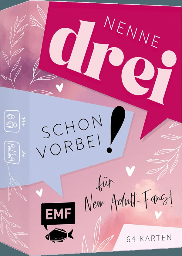 Kartenspiel: Nenne drei – schon vorbei! ... für New Adult-Fans! – Ansicht