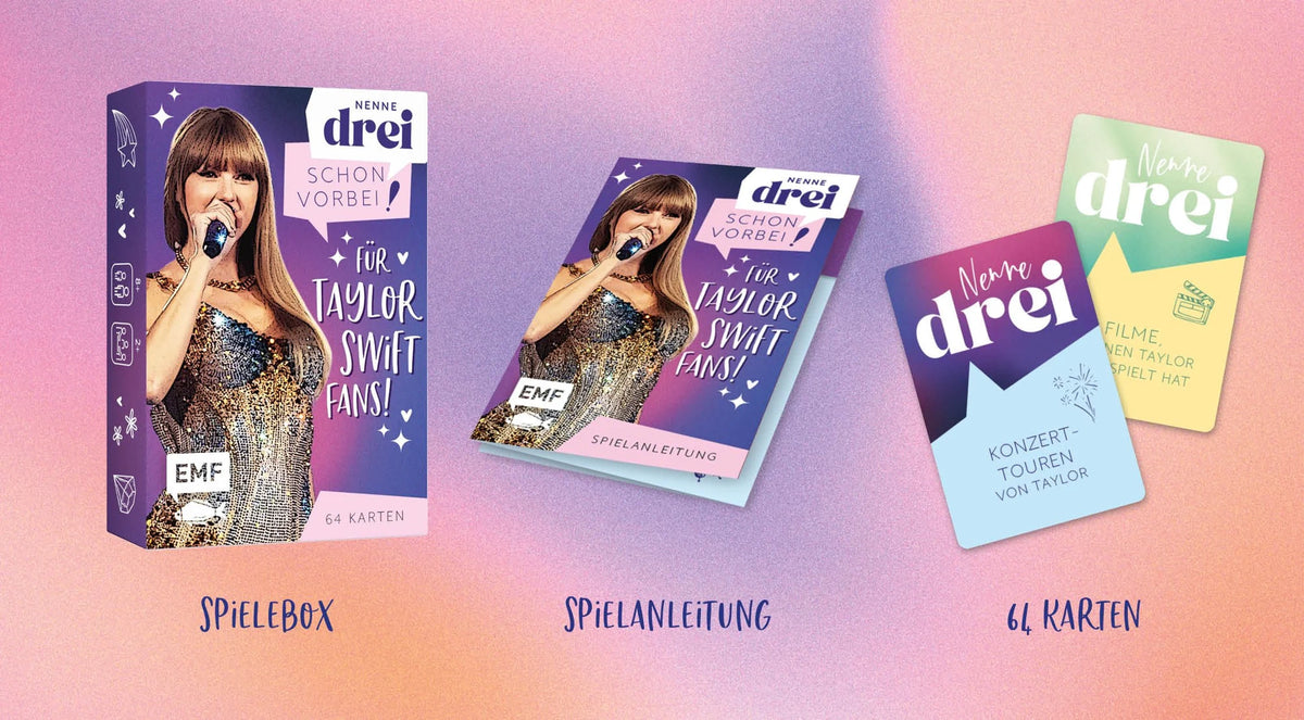Kartenspiel: Nenne drei – schon vorbei! ... für Taylor Swift-Fans! – Ansicht