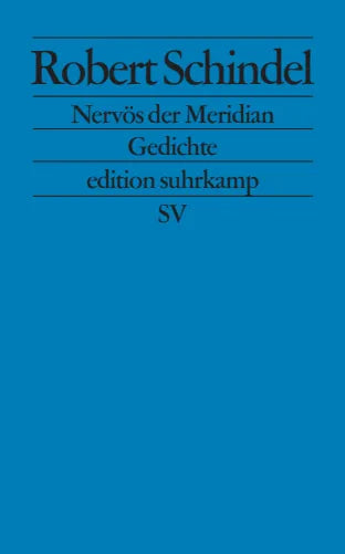 Buchcover von 'Nervös der Meridian' - Taschenbuch von Robert Schindel