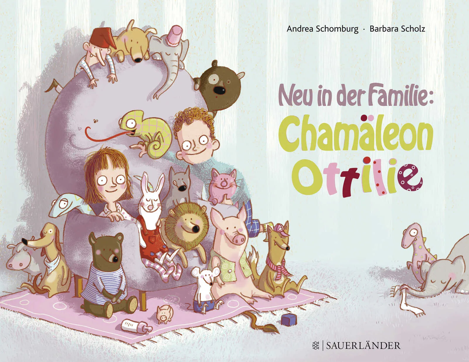 Buchcover von 'Neu in der Familie: Chamäleon Ottilie' - Gebundene Ausgabe von Andrea Schomburg
