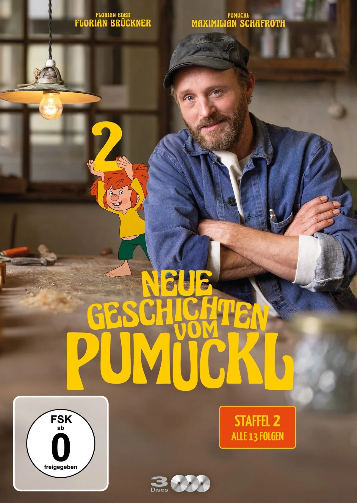 DVD-Cover: Neue Geschichten vom Pumuckl - Die Serie Staffel 2 (3 DVDs). Regie: Marcus H. Rosenmüller
