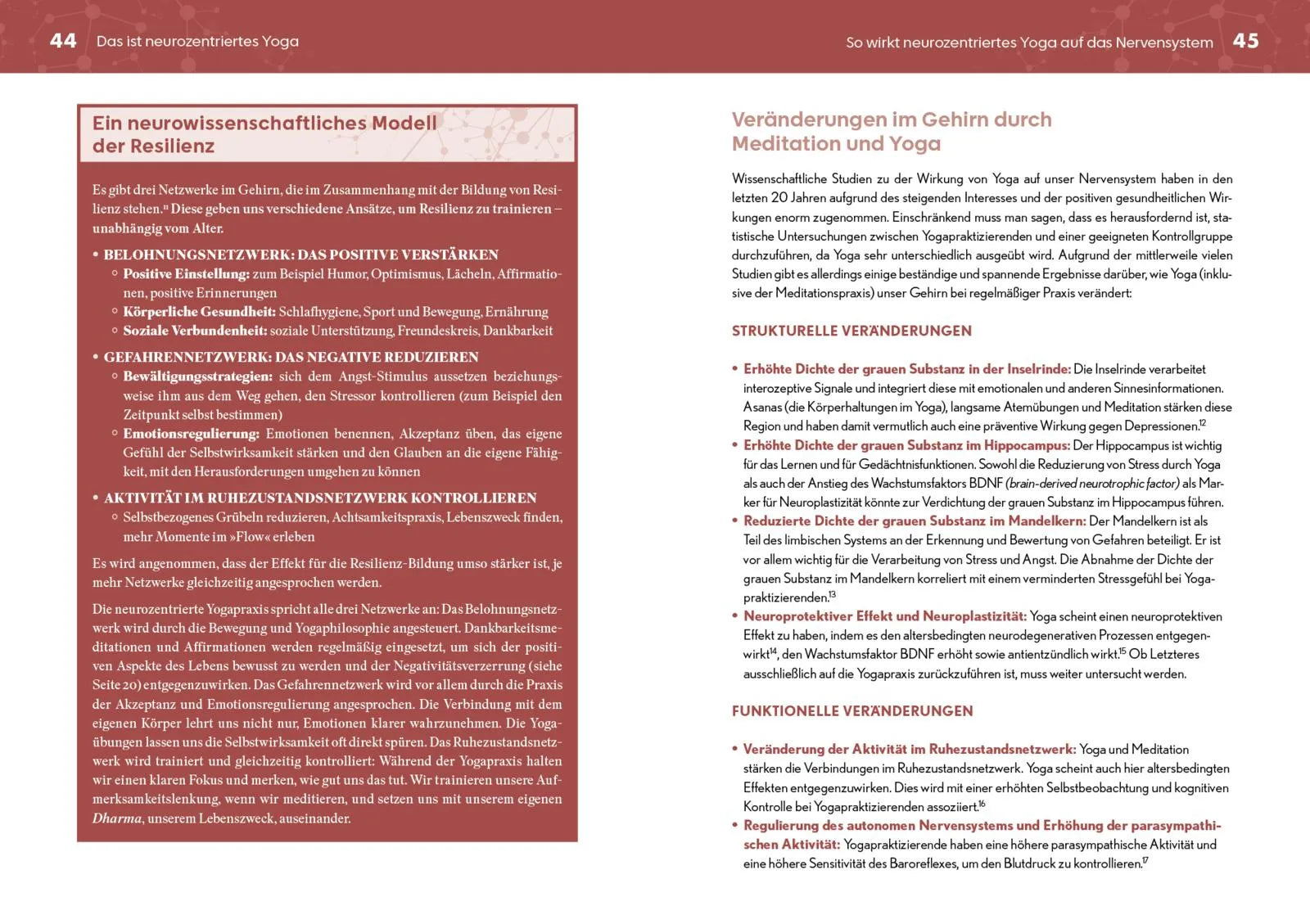 Innenansicht von 'Neurozentriertes Yoga' - Taschenbuch