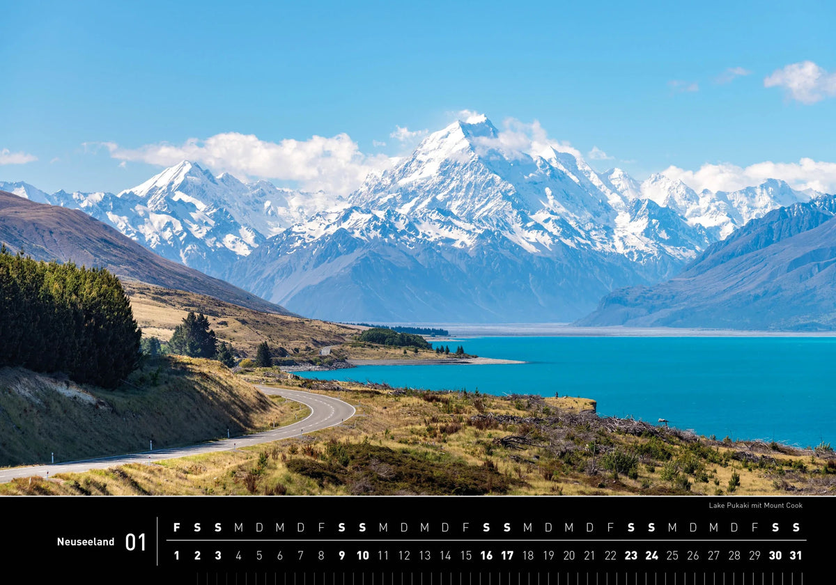 Neuseeland Premiumkalender 2027 – Ansicht