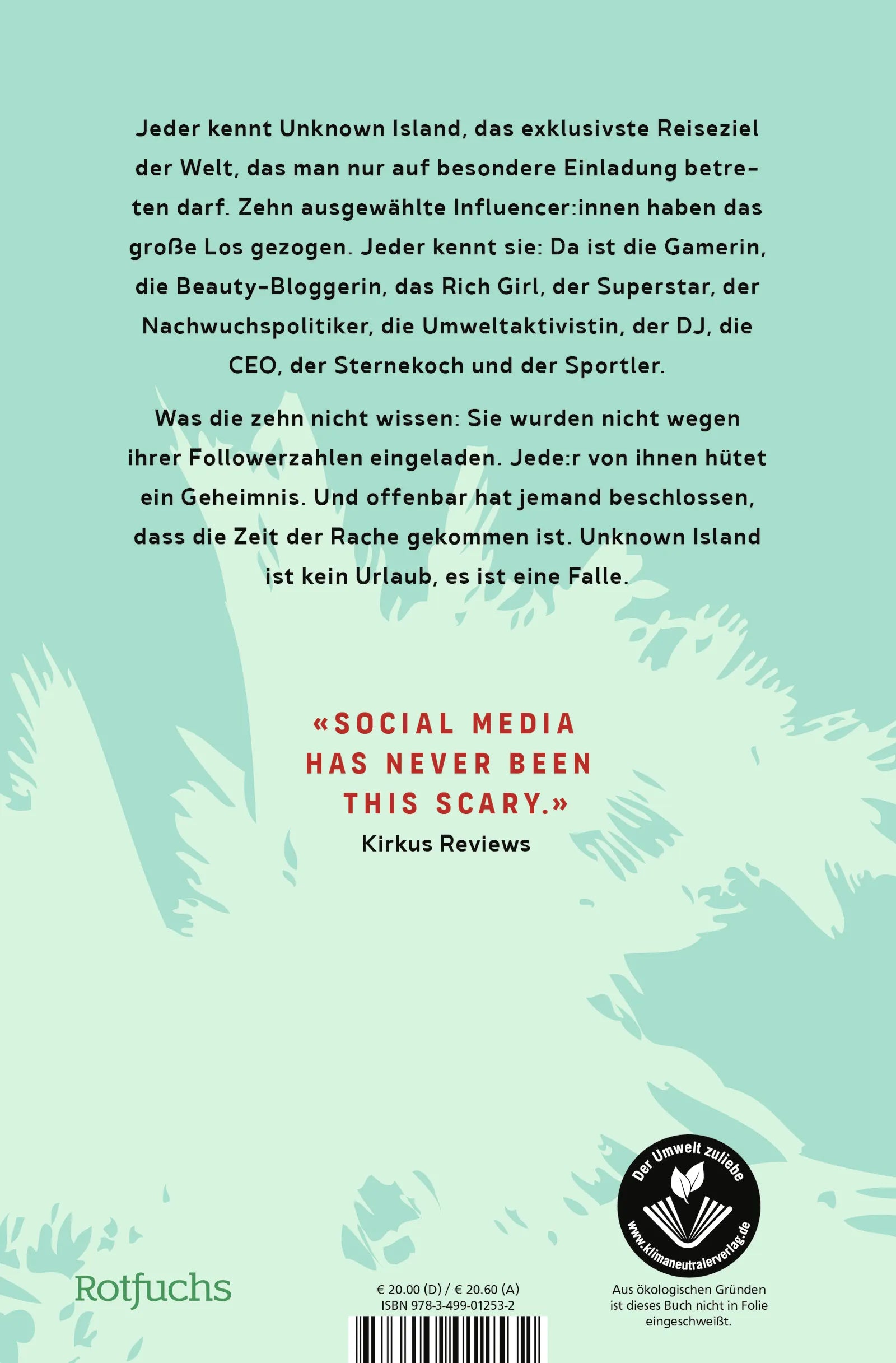 Buchrückseite von 'Never Coming Home' mit Klappentext - Gebundene Ausgabe
