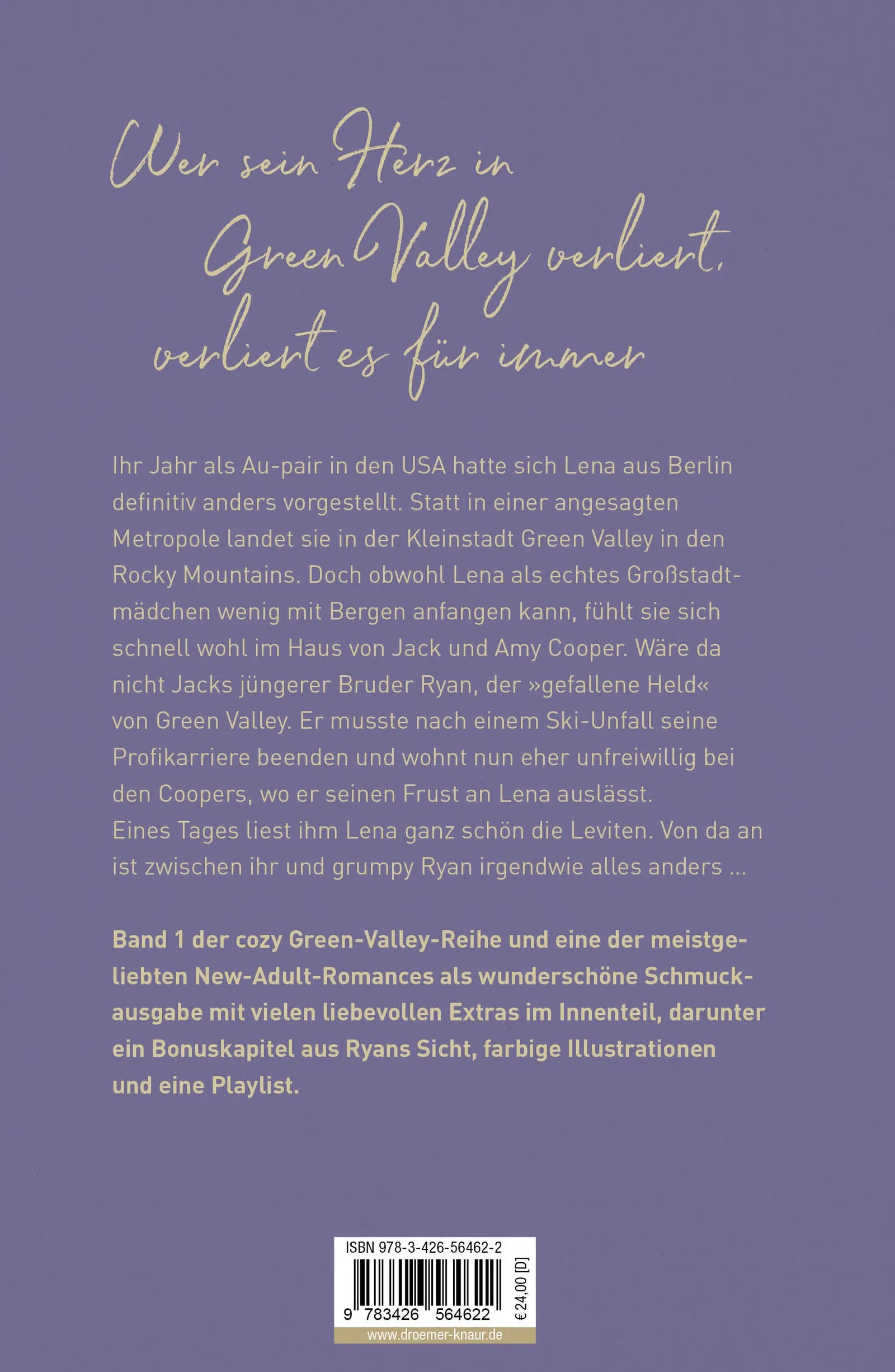 Buchrückseite von 'New Beginnings' mit Klappentext - Gebundene Ausgabe