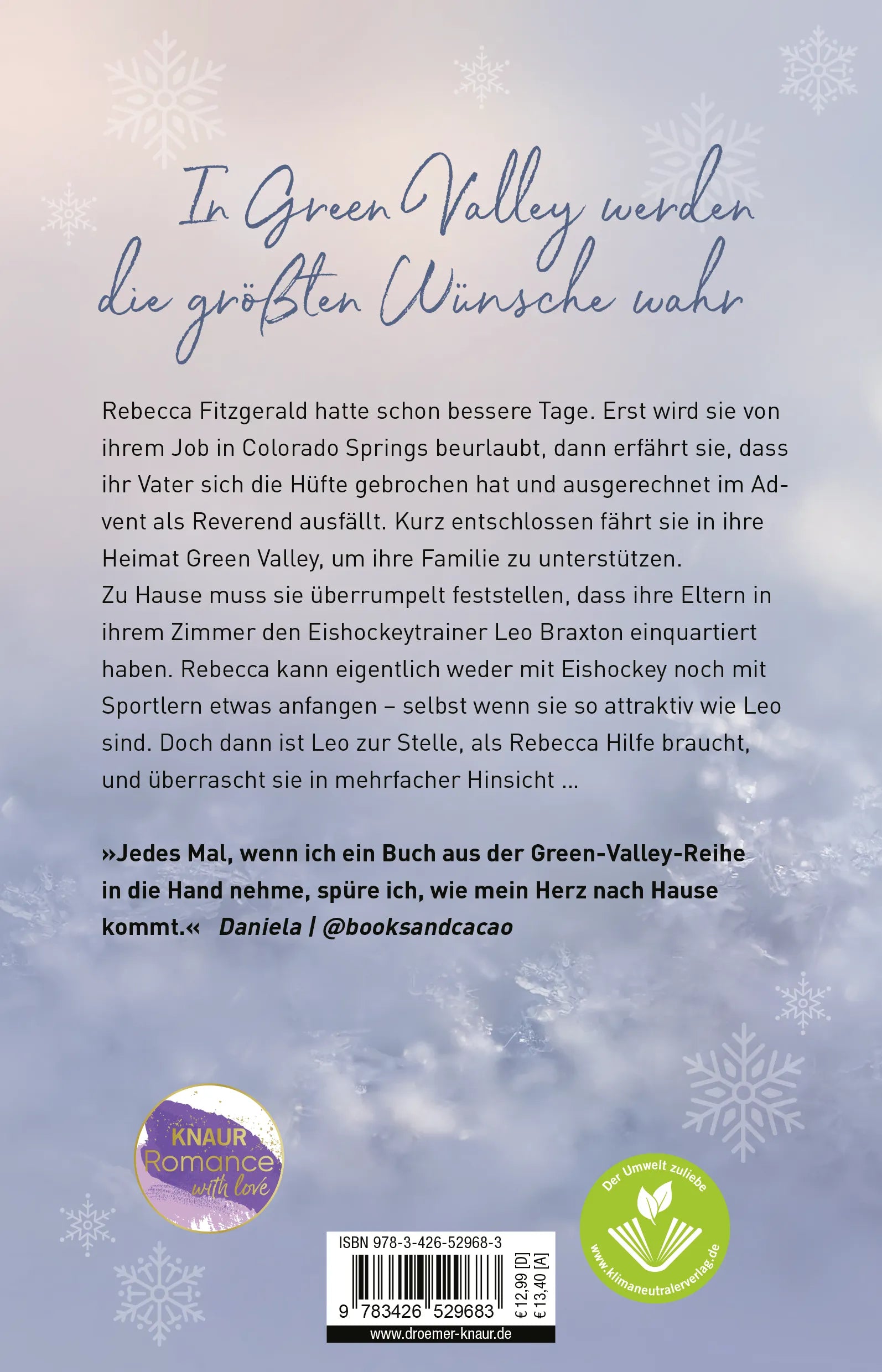 Buchrückseite von 'New Wishes' mit Klappentext - Paperback