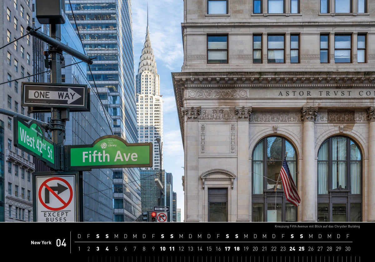 New York Premiumkalender 2027 – Ansicht