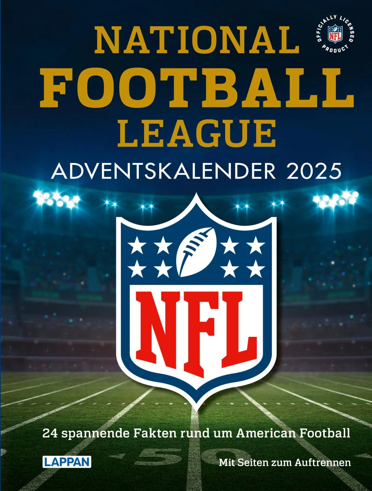 Buchcover von 'NFL American Football Adventskalender 2025' - Gebundene Ausgabe von Holger Weishaupt