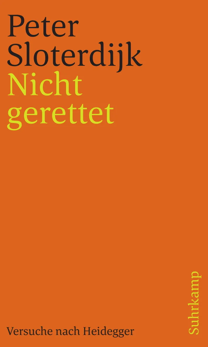 Buchcover von 'Nicht gerettet' - Taschenbuch von Peter Sloterdijk