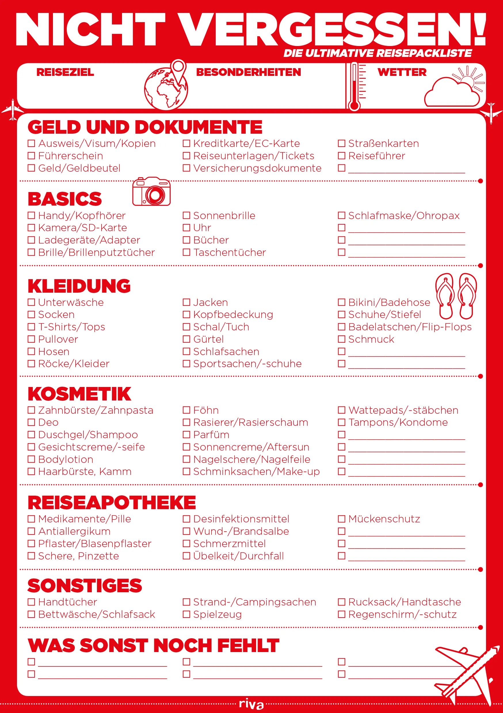 Buchcover von 'Nicht vergessen!' - Taschenbuch von riva Verlag