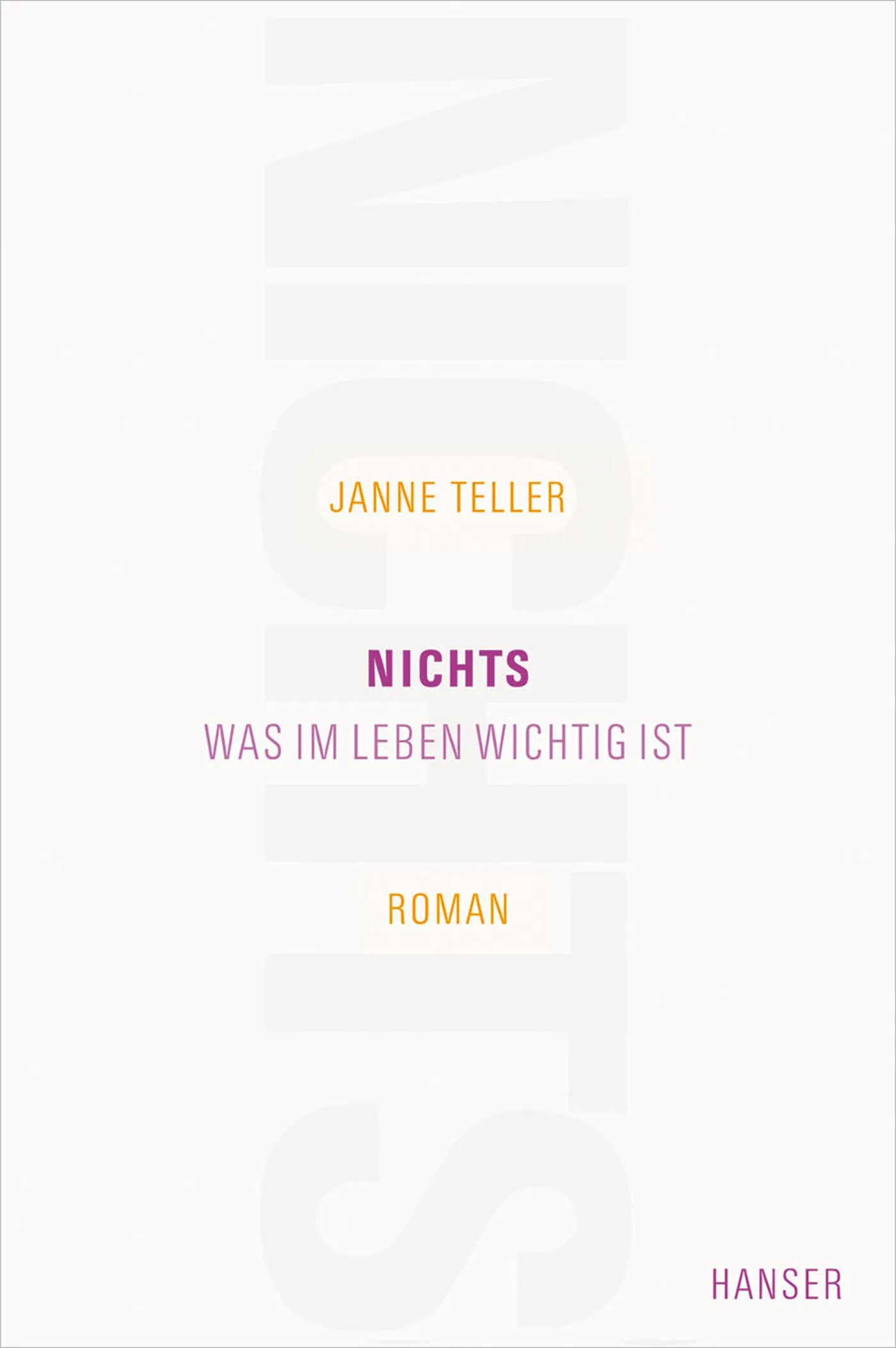 Buchcover von 'Nichts' - Paperback von Janne Teller