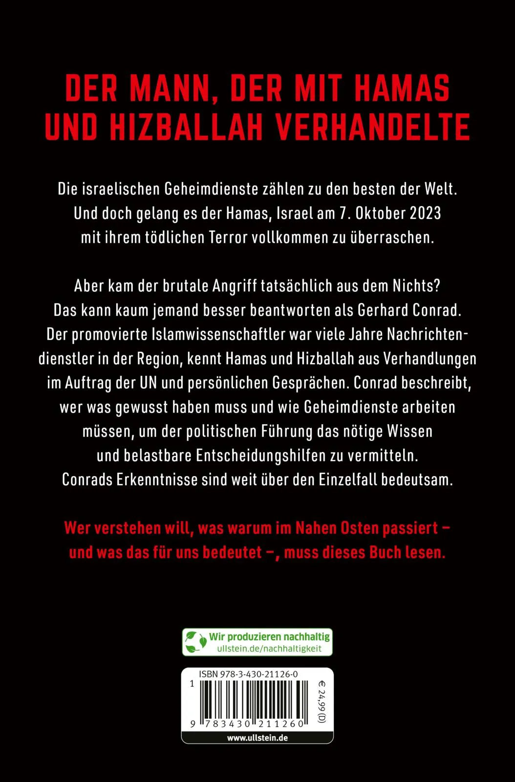 Rückseite: Nichtwissen ist tödlich (Hardcover)