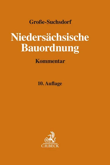 Buchcover von 'Niedersächsische Bauordnung. NBauO' - Gebundene Ausgabe von Ulrich Große-Suchsdorf