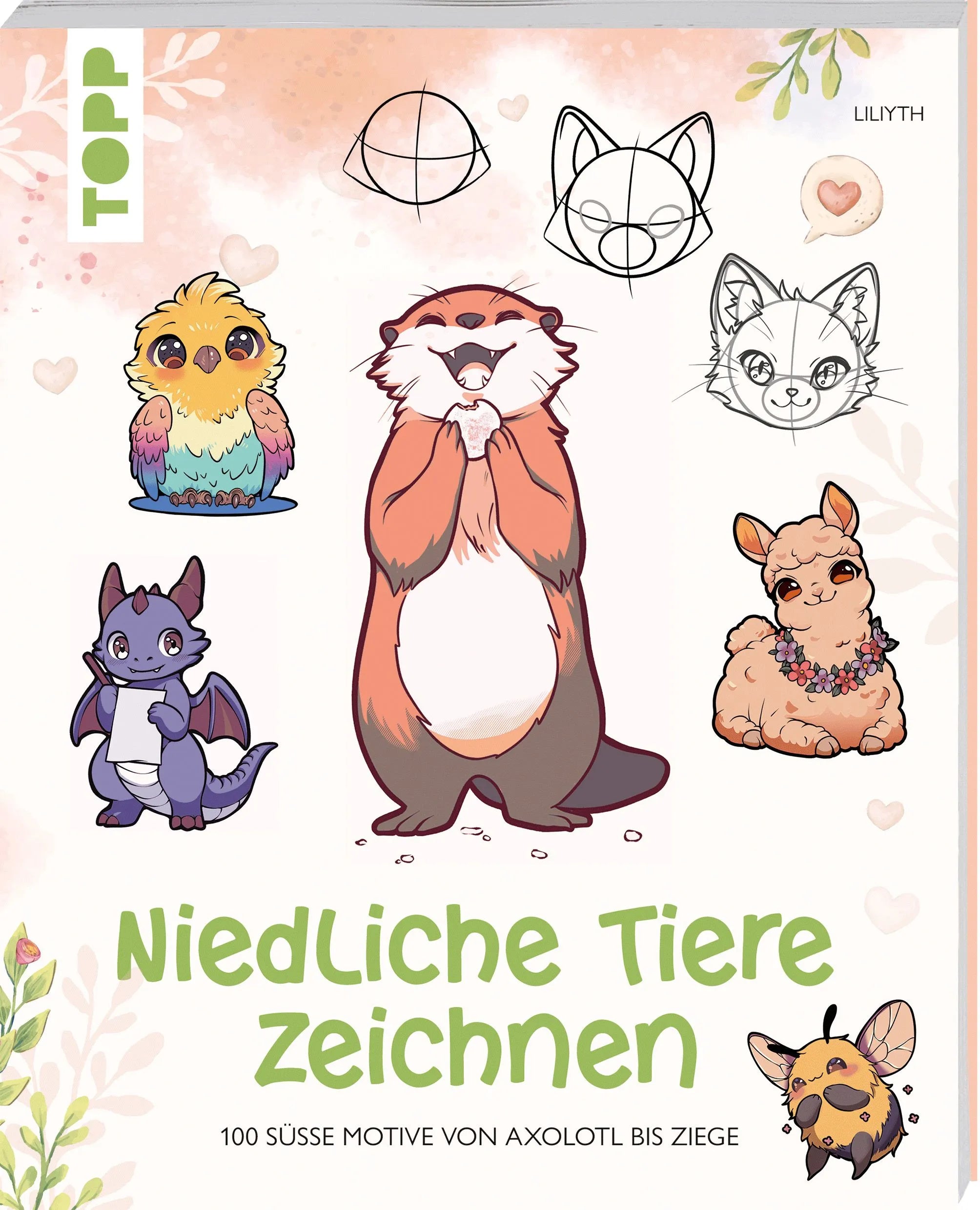 Cover: Niedliche Tiere zeichnen (Taschenbuch) von Liliyth
