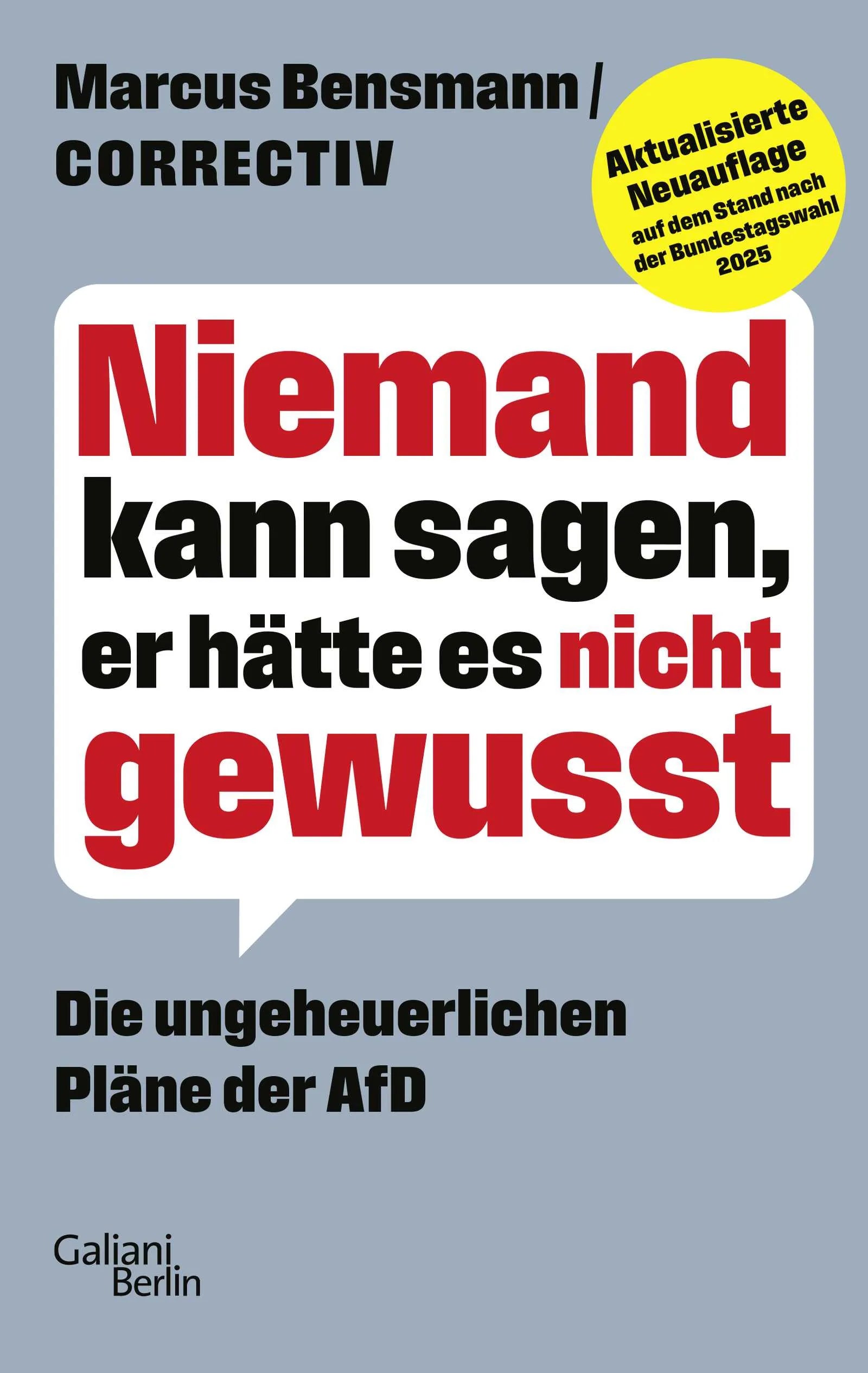 Buchcover von 'Niemand kann sagen, er hätte es nicht gewusst' - Paperback von Marcus Bensmann