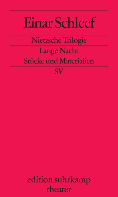 Nietzsche Trilogie. Lange Nacht