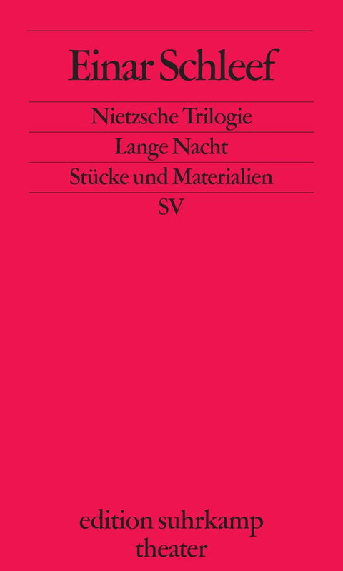 Nietzsche Trilogie. Lange Nacht