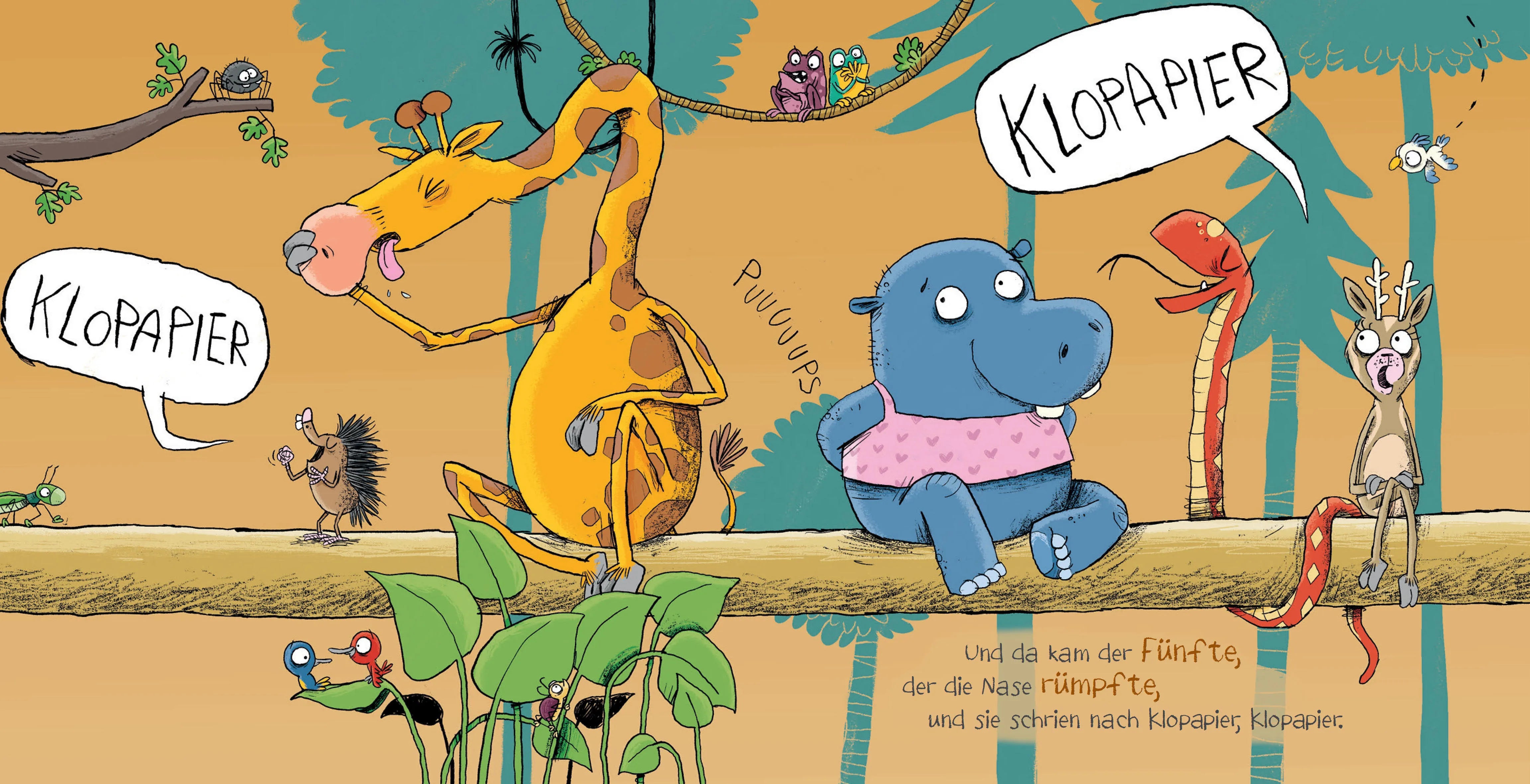 Produktansicht: Und sie schrien nach Klopapier – Ein Quatschliederbuch (Gebundene Ausgabe)