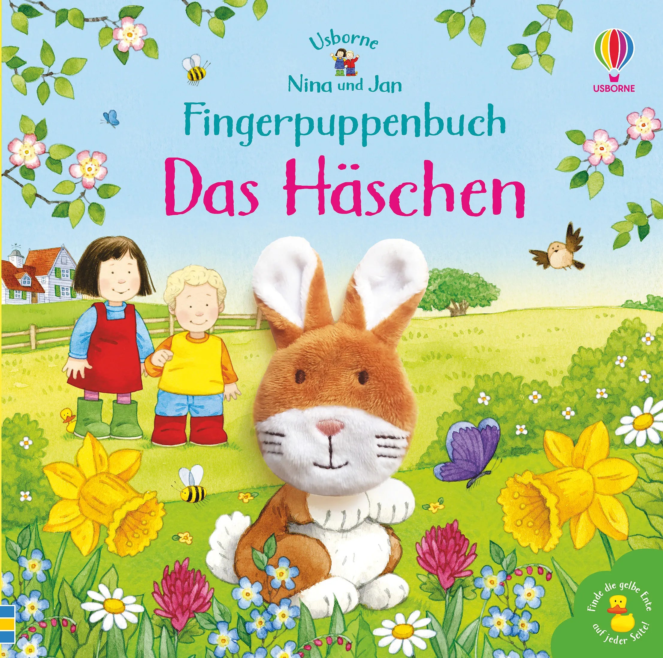 Buchcover von 'Nina und Jan - Fingerpuppenbuch: Das Häschen' - Gebundene Ausgabe von Sam Taplin