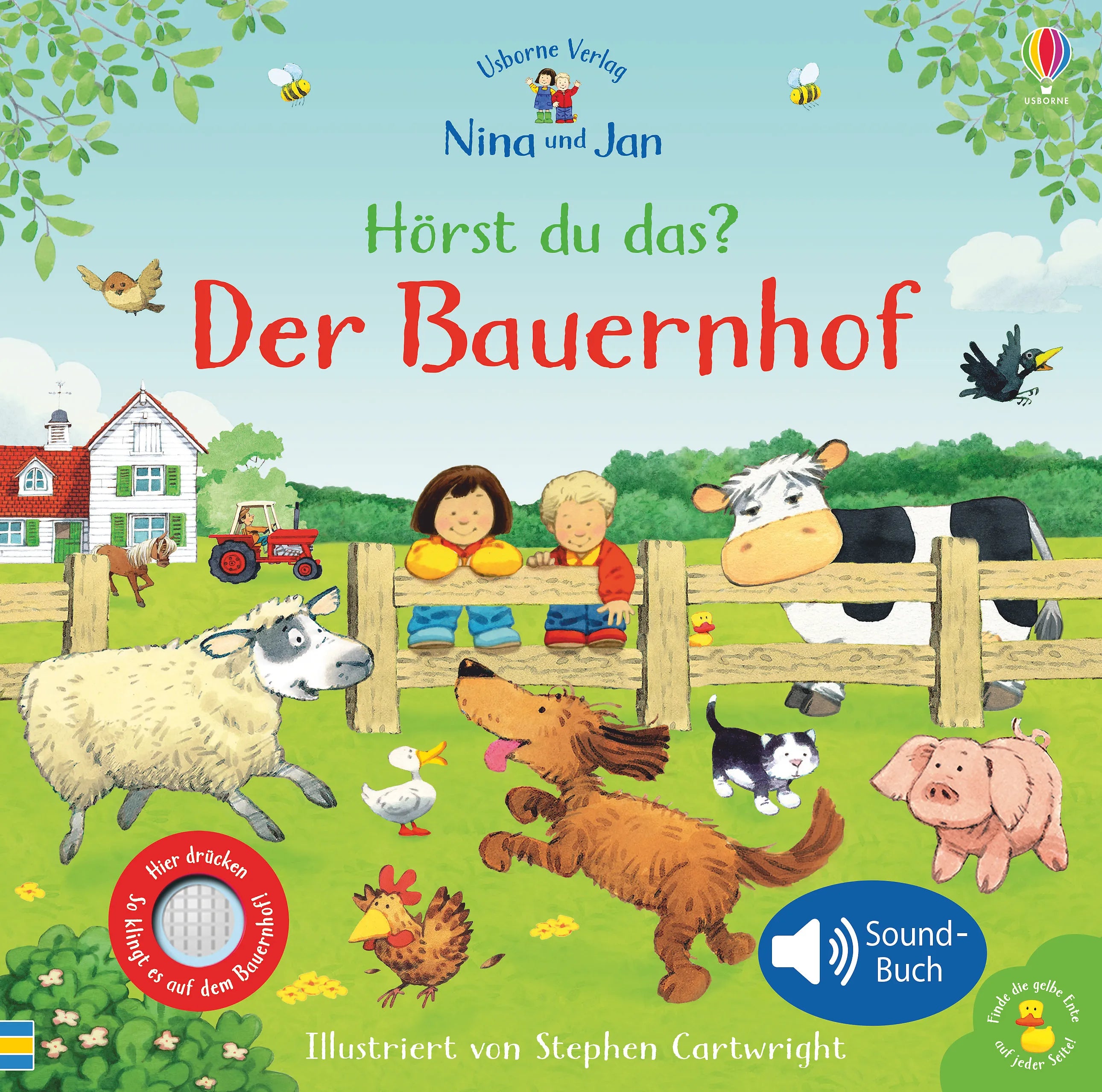 Buchcover von 'Nina und Jan - Hörst du das? Der Bauernhof' - Gebundene Ausgabe von Sam Taplin