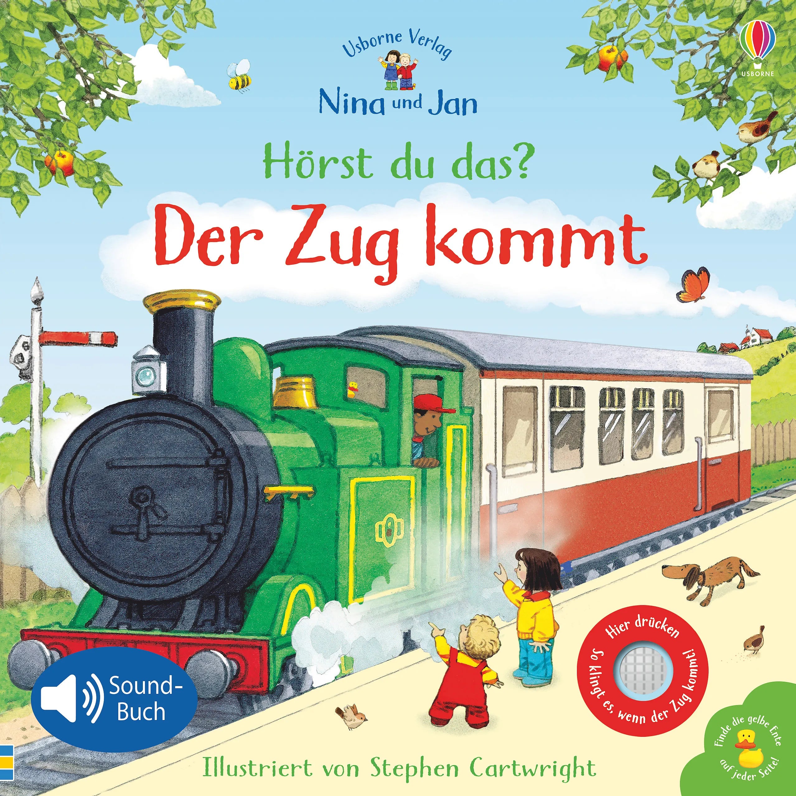 Buchcover von 'Nina und Jan - Hörst du das? Der Zug kommt' - Gebundene Ausgabe von Sam Taplin