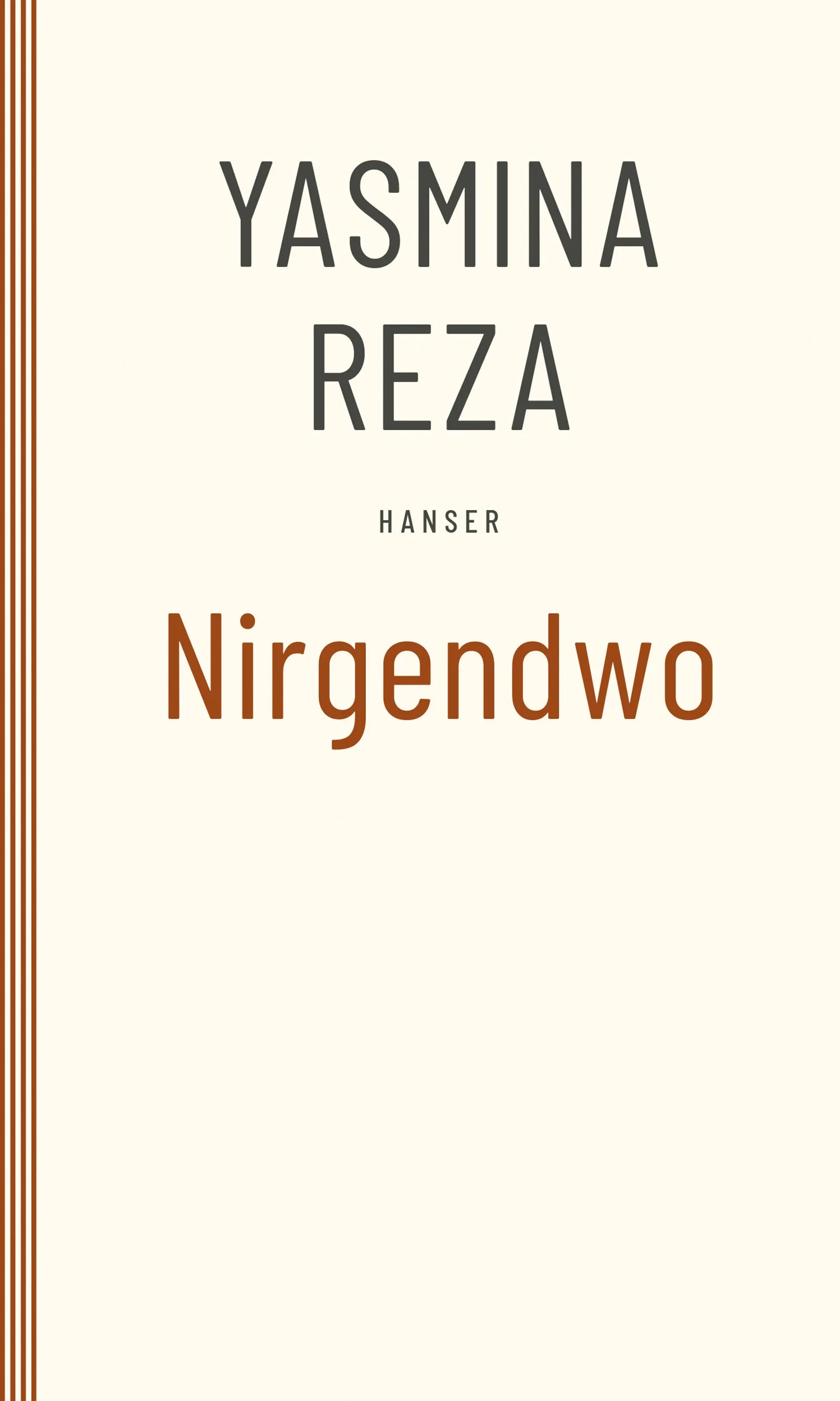 Buchcover von 'Nirgendwo' - Taschenbuch von Yasmina Reza